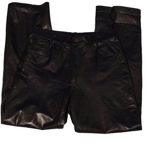 💜 VINTAGE WILSON'S LEATHER Black Genuine Leather Pants (32)